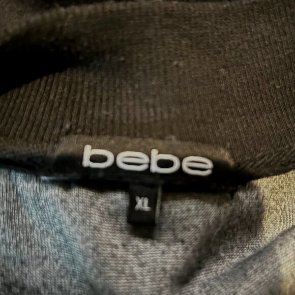 Vintage Retro 90's Y2K BEBE Velour Bedazzled Logo Sweat Track Suit Black EUC -XL - Picture 12 of 16